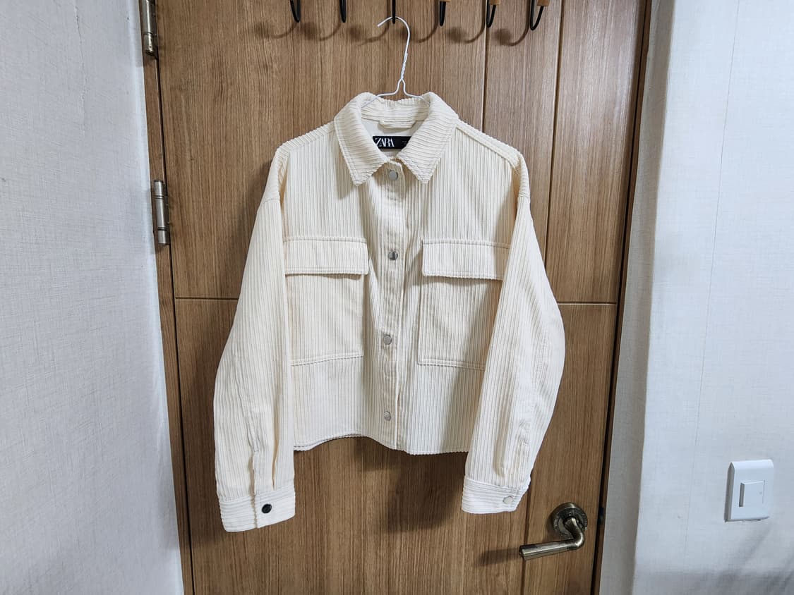 (S)여성 자라 패치 포켓 디테일 코듀로이 재킷 상품이미지1