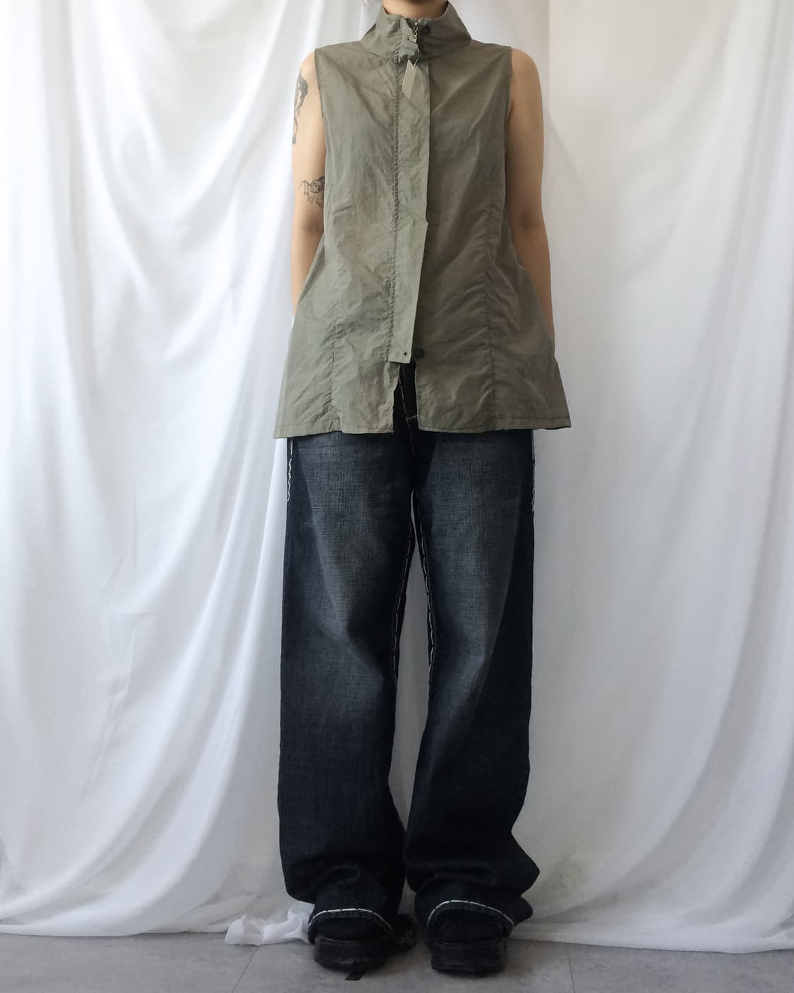 High neck vest 상품이미지5