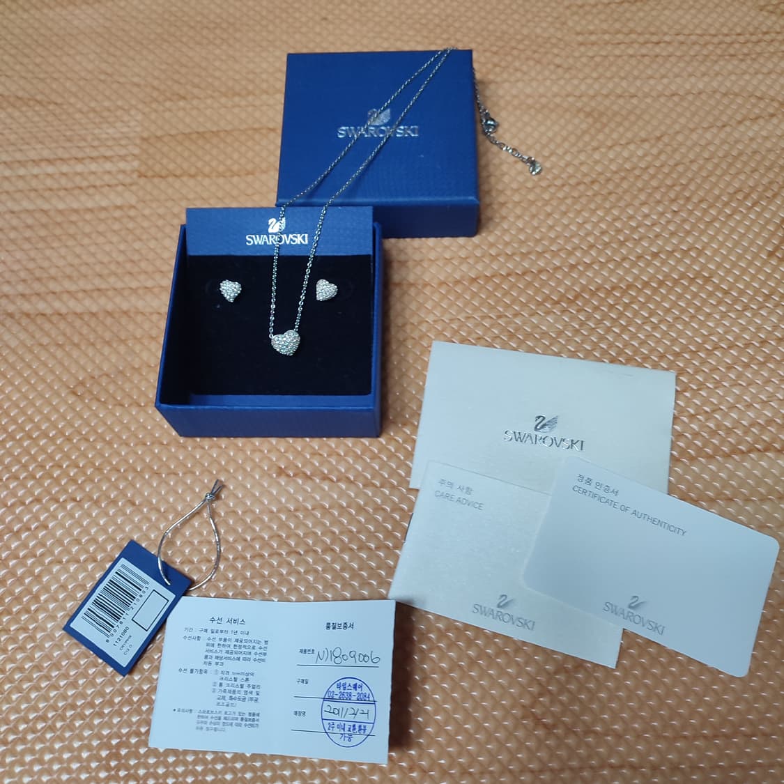 스와로브스키 하트 귀걸이 상품이미지6