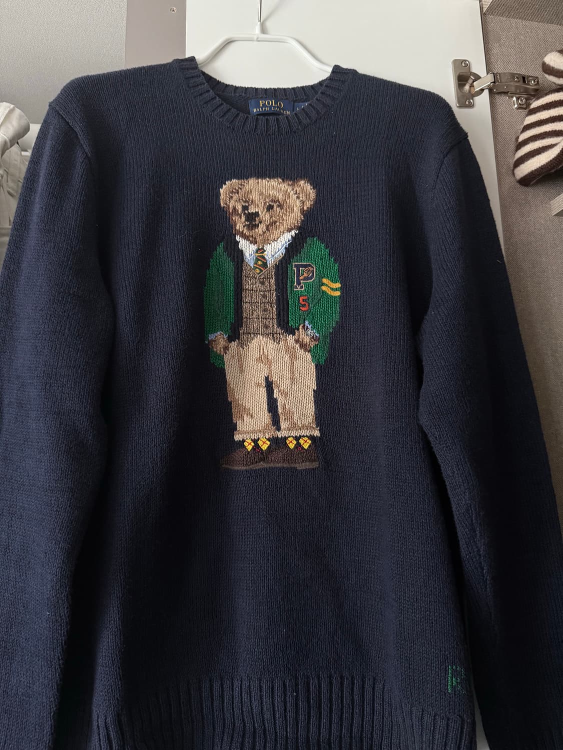 [L] 폴로 랄프로렌 베어 니트 네이비 상품이미지2