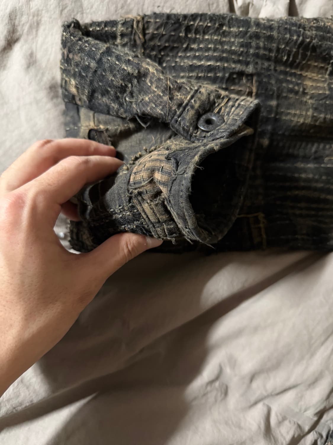 4사이즈 블랙 보로자켓 상품이미지7