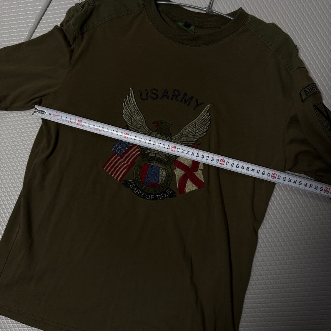 (상남자)밀리터리 L ,US ARMY 자수 반팔티 L 상품이미지6
