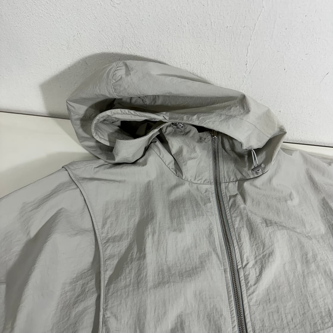 3 M 해칭룸 라이트그레이 크롭 윈드브레이커 자켓 상품이미지3