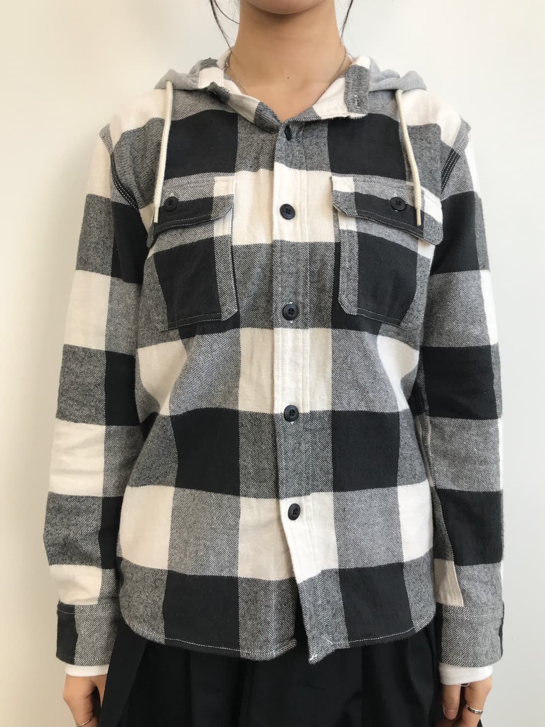 ILLS Buffalo Check Hooded Shacket 상품이미지2