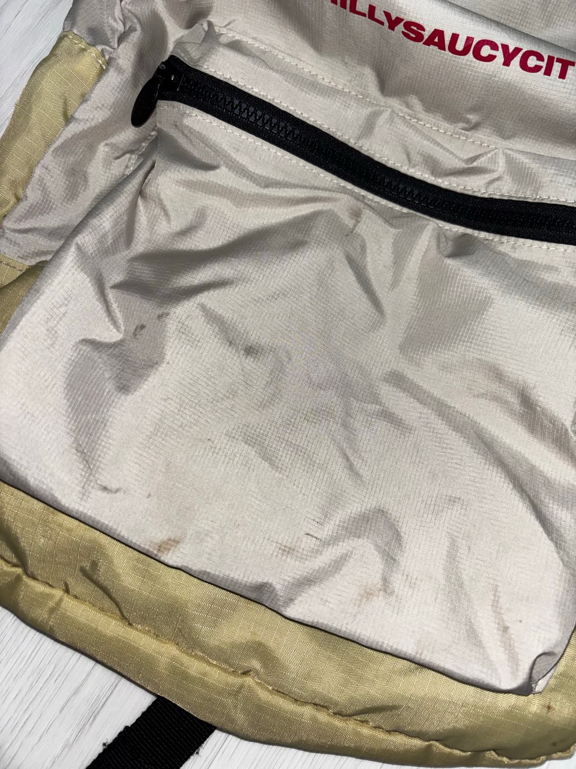 미스치프(MISCHIEF) 18SS 나일론 백팩 베이지 상품이미지6