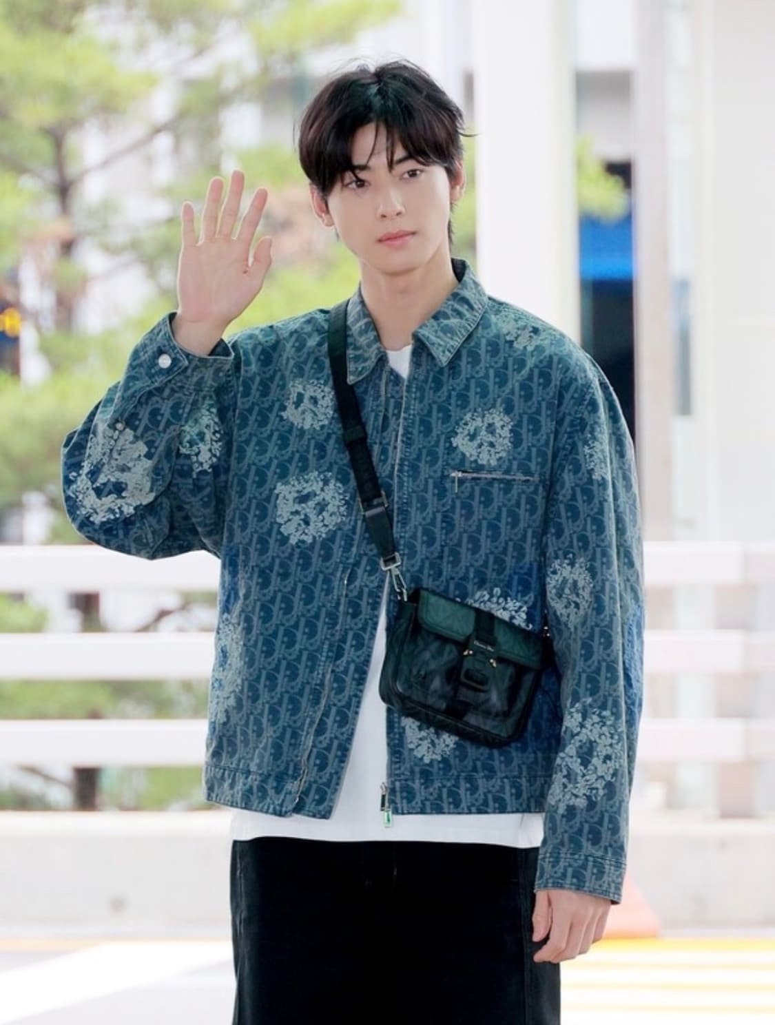 새상품 디올 x 데님티어스 오블리크 블루종 자켓 52 영수증O 상품이미지9