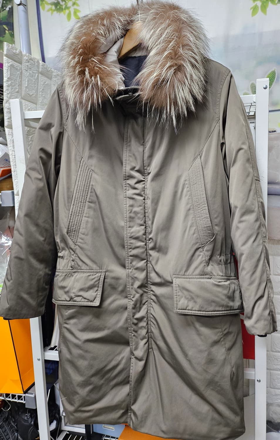 솔리드옴므 남성패딩 105 은여우털 구스패딩 XD57 상품이미지2