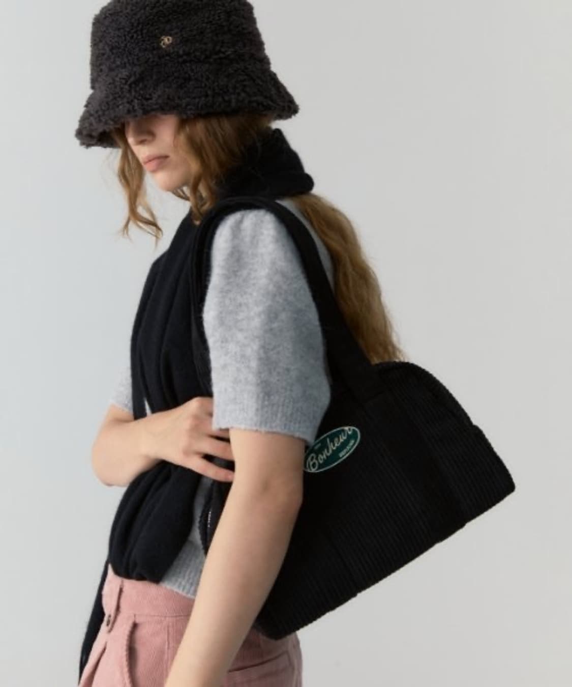 드파운드 코듀로이백 블랙 상품이미지1