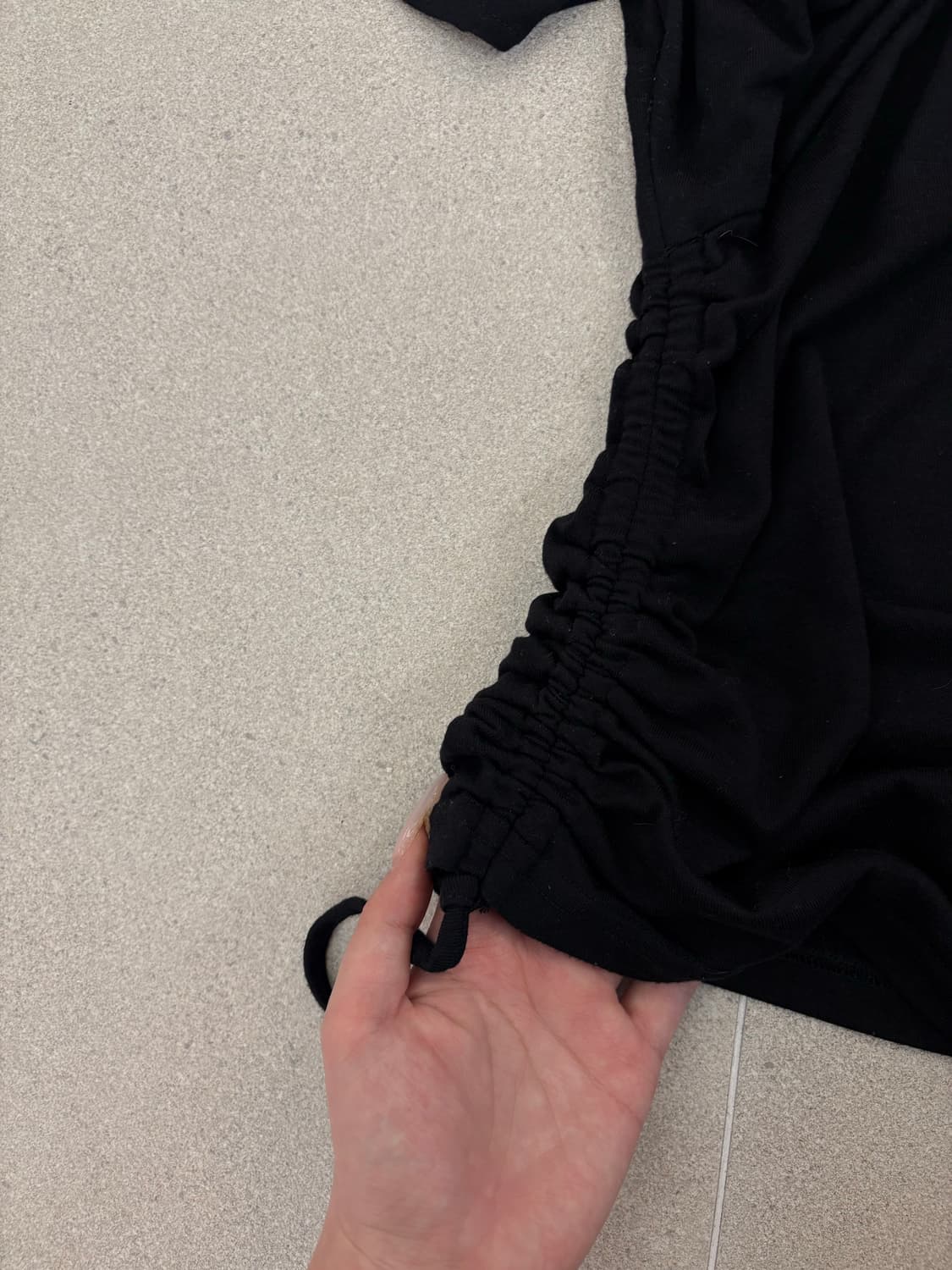 오링 셔링 어깨트임 반팔 상품이미지4