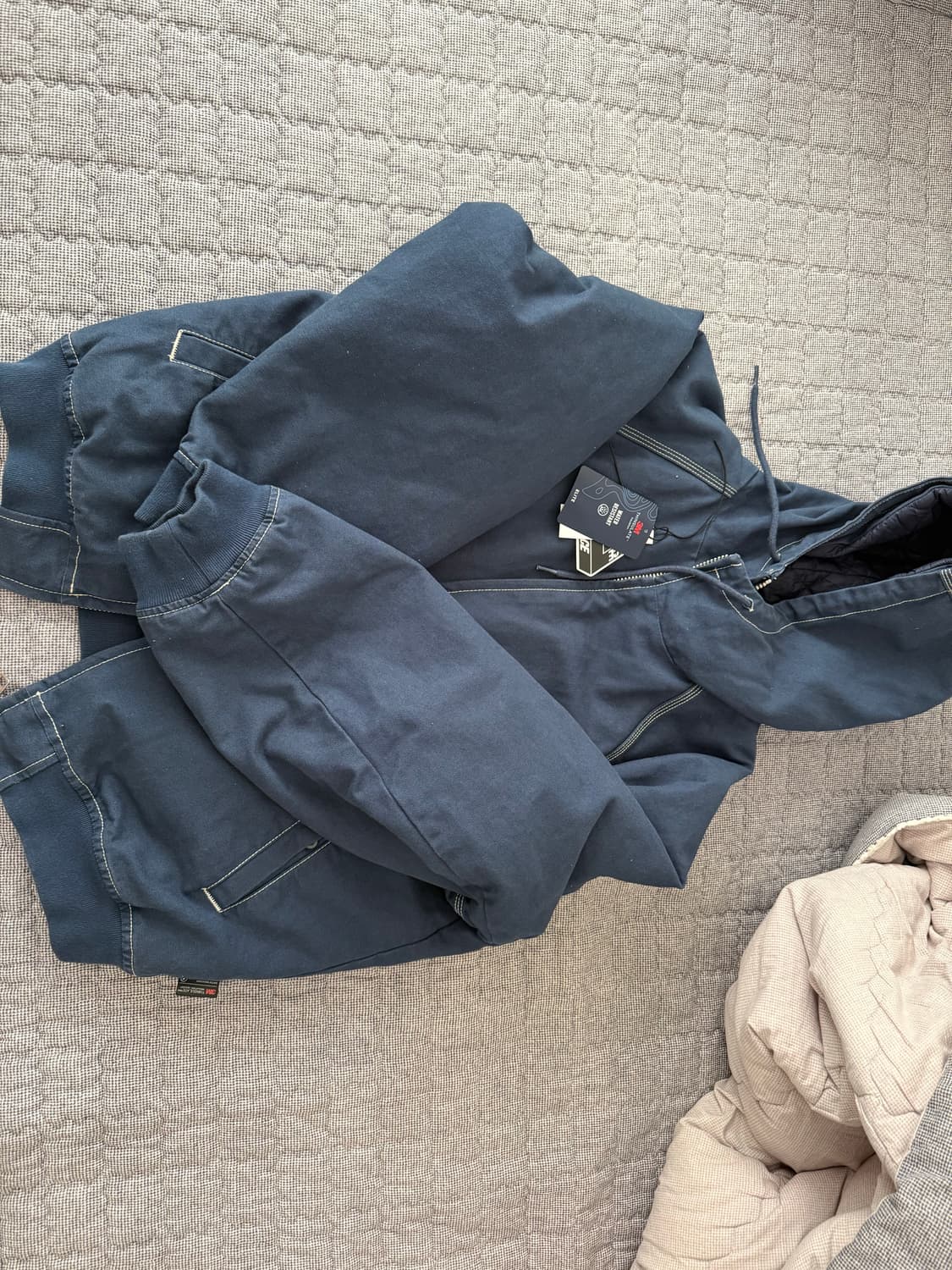 [M]팔라스 24FW 10온즈 후디드 자켓 네이비 상품이미지1