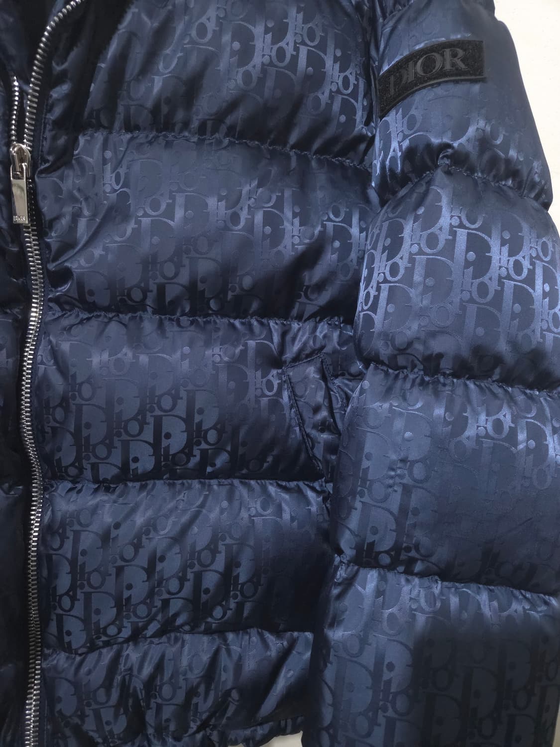 [새상품급] 디올 풀 오블리크 다운 패딩 Navy 상품이미지5