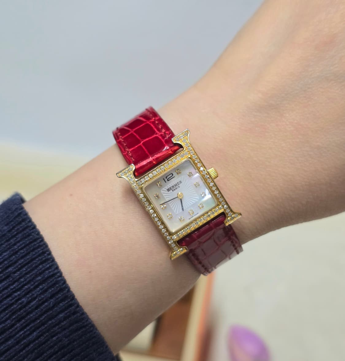 에르메스h아워 HH1.201 디이아시계 정품 여성용 상품이미지5