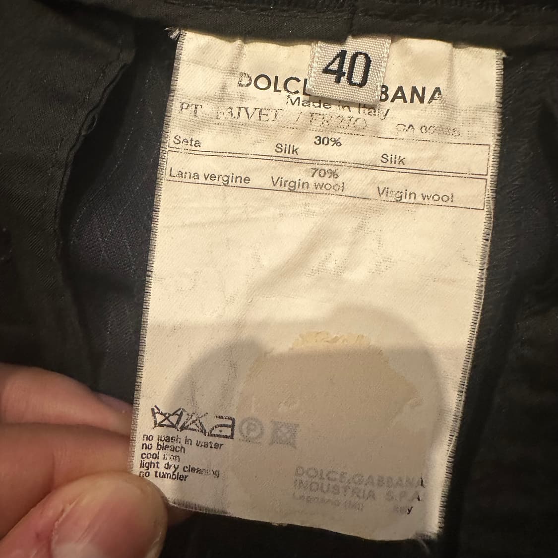 돌체앤가바나(Dolce & Gabbana) 실크 버진울 팬츠 상품이미지7