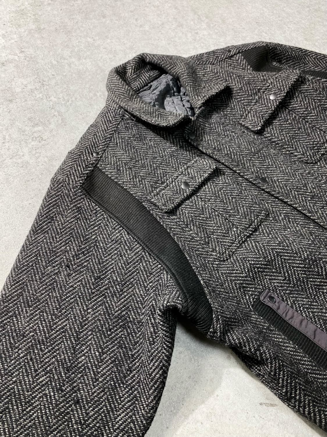 [L] 90s Golden 일본 빈티지 울 집업 자켓 상품이미지4