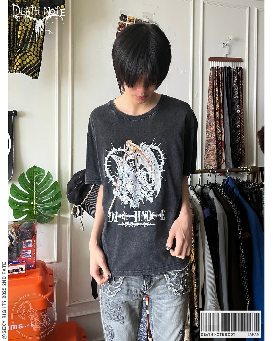 Death Note Misa Bootleg Print T-Shirt 상품이미지1