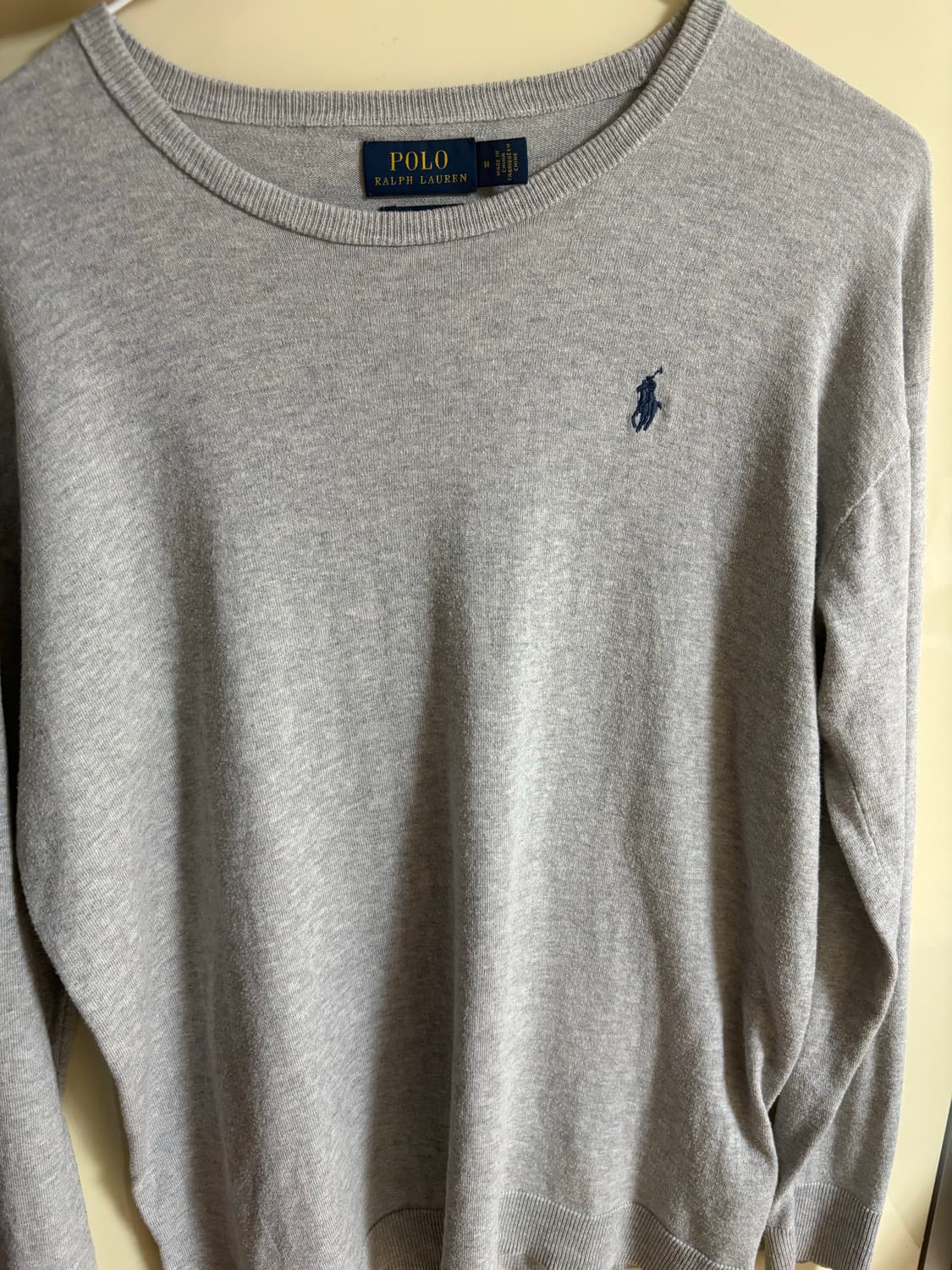 폴로 니트 슬리브 그레이 상품이미지1
