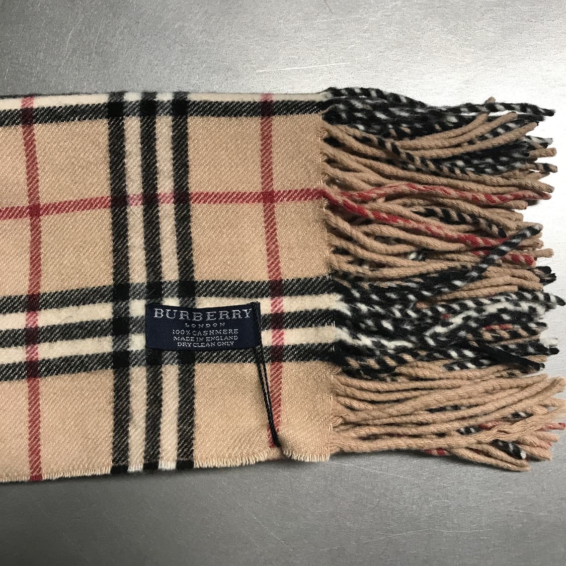 버버리 정품 캐시미어 머플러 베이지 상품이미지3