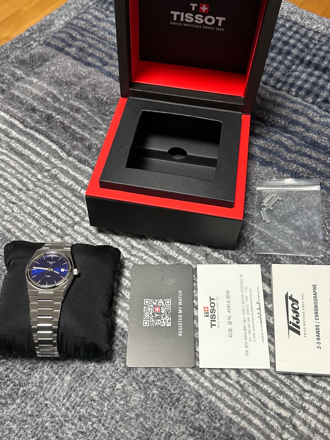 티쏘 prx 35mm 청판 쿼츠 상품이미지2