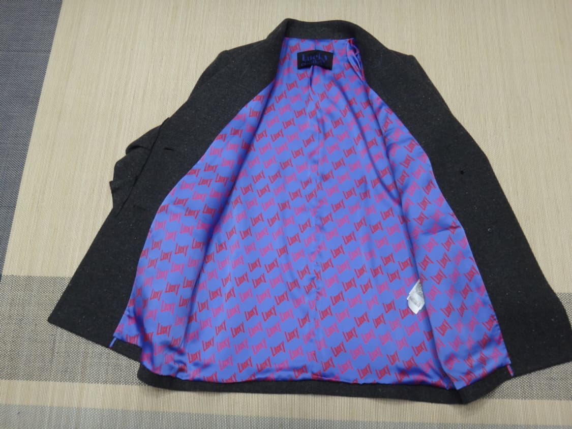 (36size) 럭키슈에뜨 언발란스 러플 울 하프코트 상품이미지7