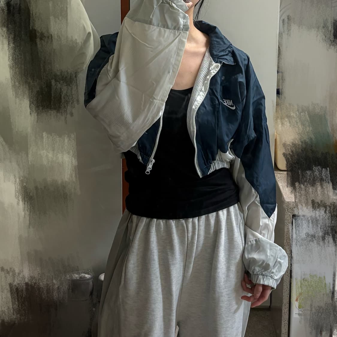 나이키 크롭 바람막이 상품이미지2