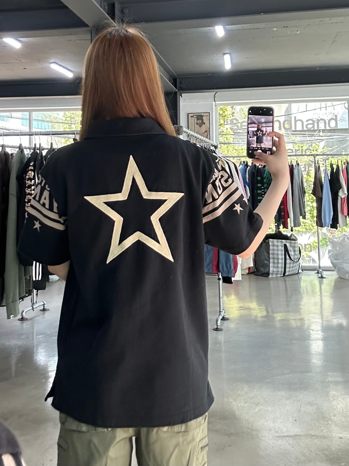 벤슨 패치로고 스타 하프집업 PK 반팔티 상품이미지2