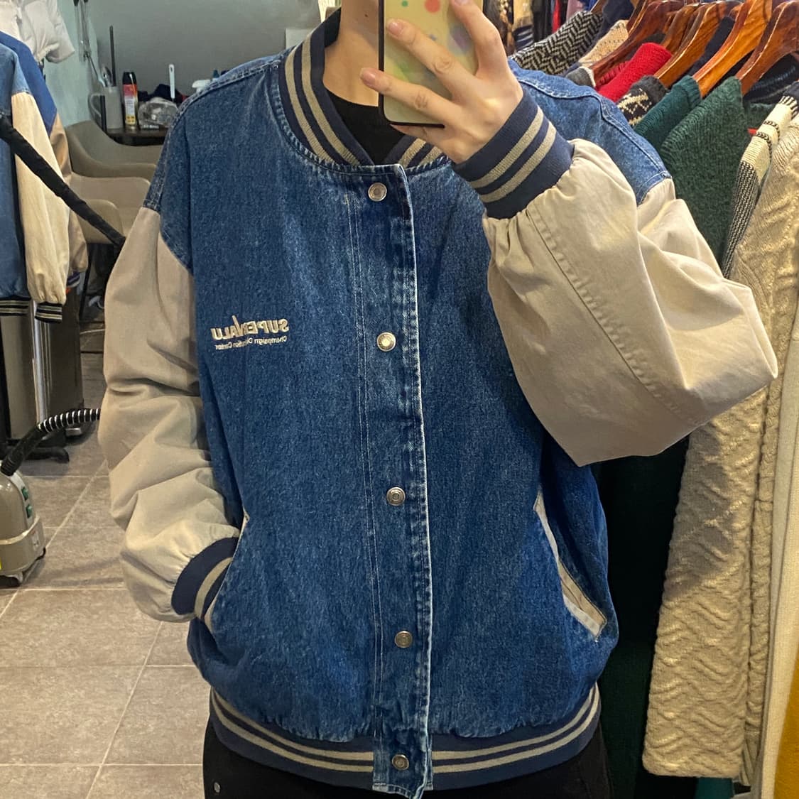 [NO.9] VTG 데님 바시티 자켓 상품이미지1