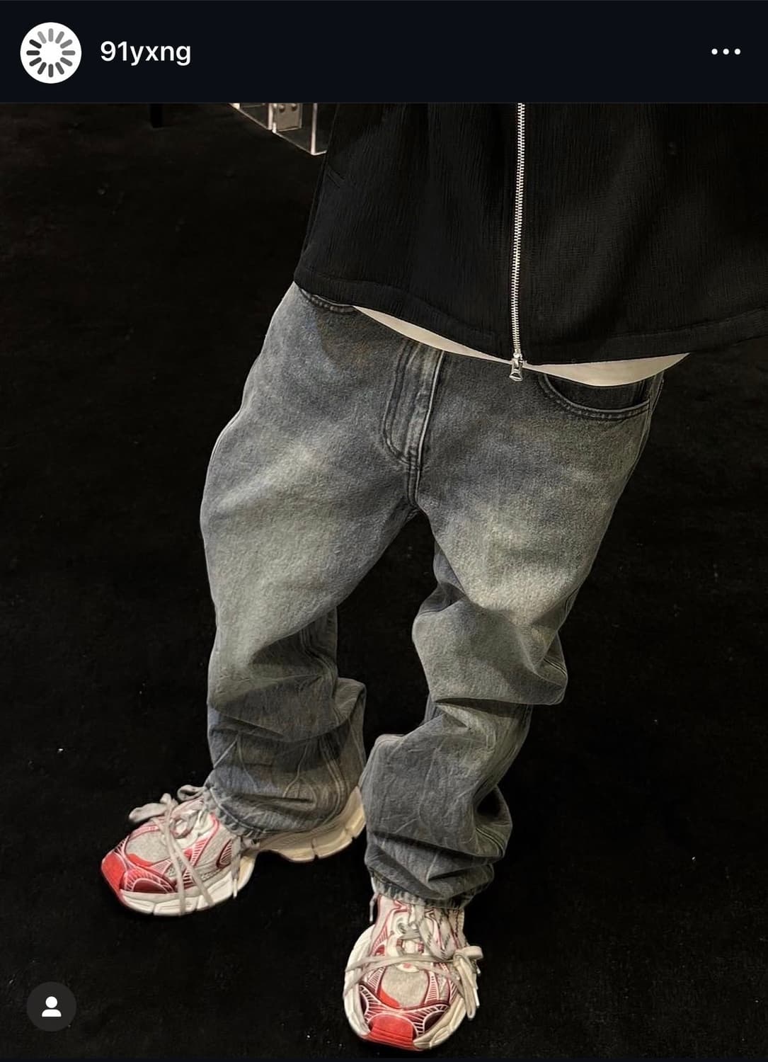 솔리드옴므 23ss 그레이 워싱 데님 코튼팬츠 52 상품이미지8