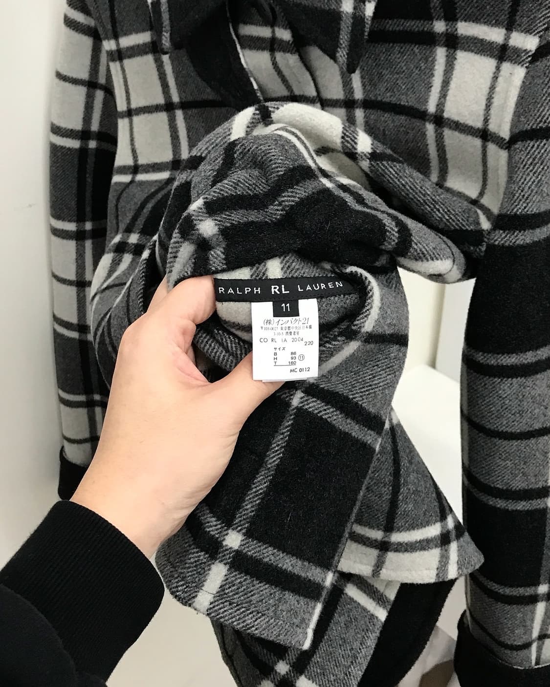 폴로 핸드메이드 리버시블 울 하프 코트 상품이미지5