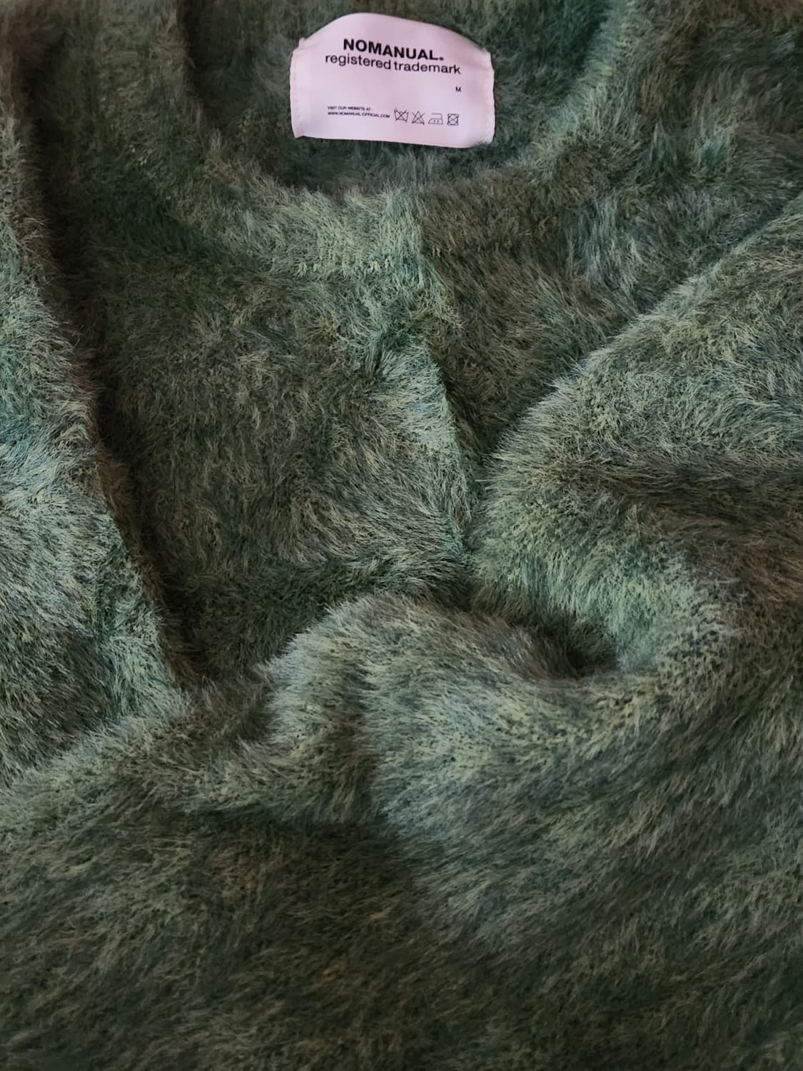 노메뉴얼 헤어리니트 그린 m 상품이미지1