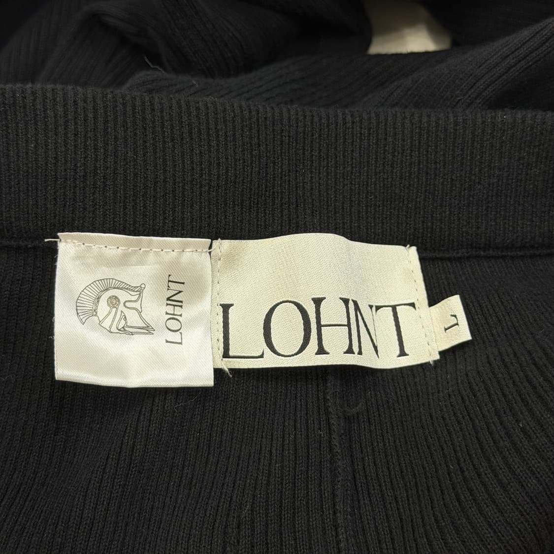 LOHNT 론트 니트 팬츠 바지 블랙 L 상품이미지3