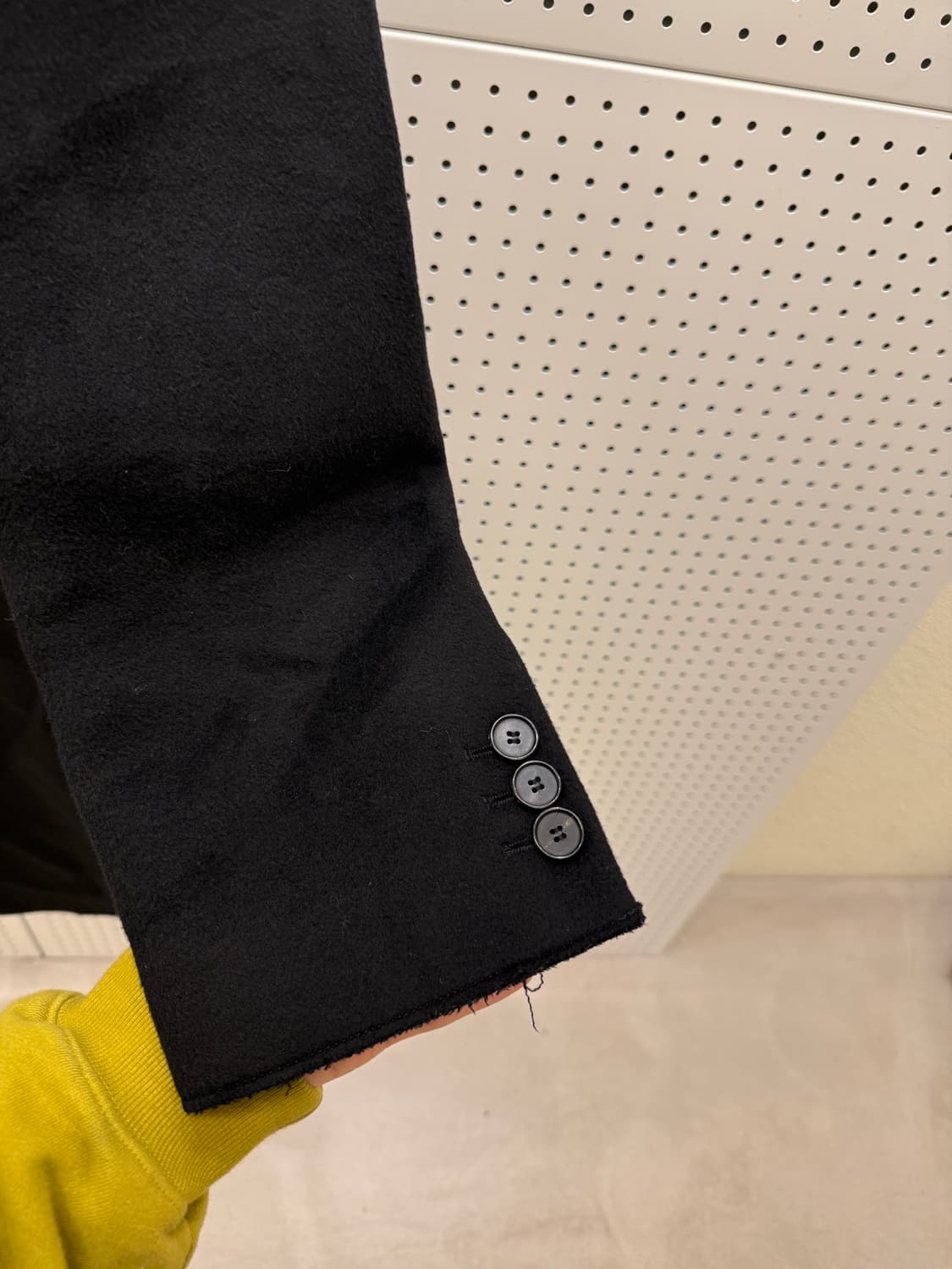 토니웩 울 캐시미어 싱글 코트 블랙 U1141 상품이미지4