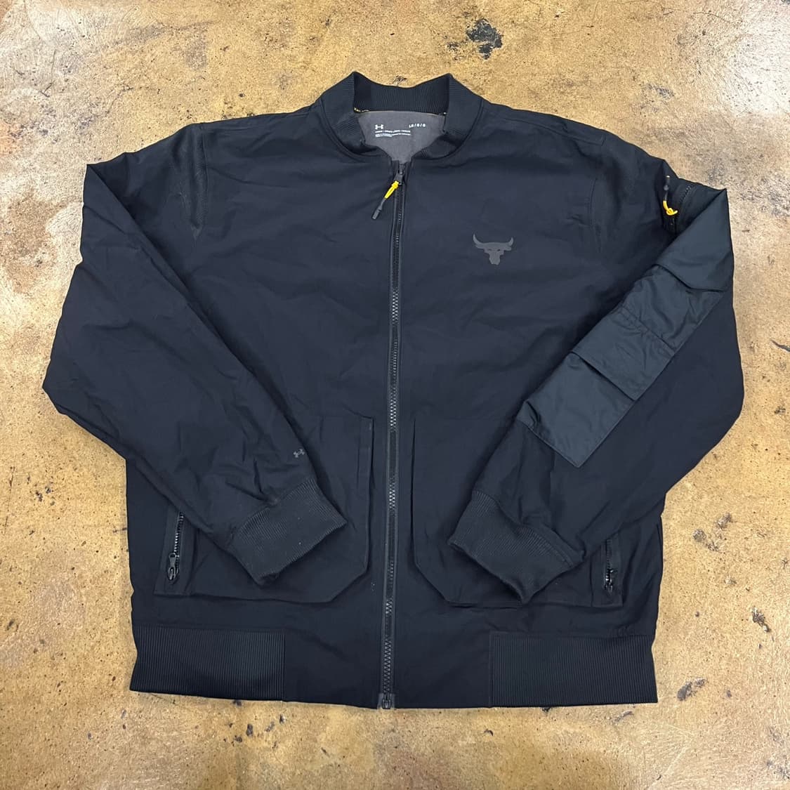 [정품/L] 언더아머 프로젝트락 블랙 봄버 자켓 b15 상품이미지2