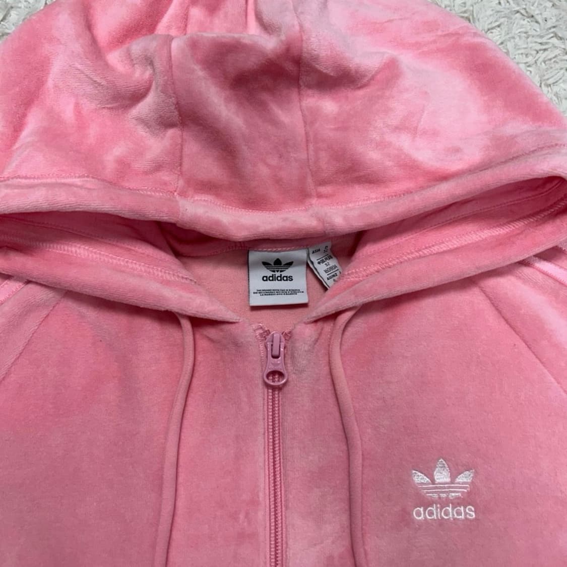 아디다스 파이어버드 벨루어 후드져지 상품이미지3