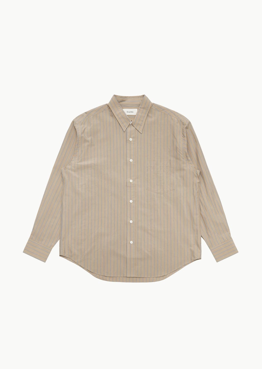 Ernie Palo cotton silk stripe shirts 46 상품이미지1