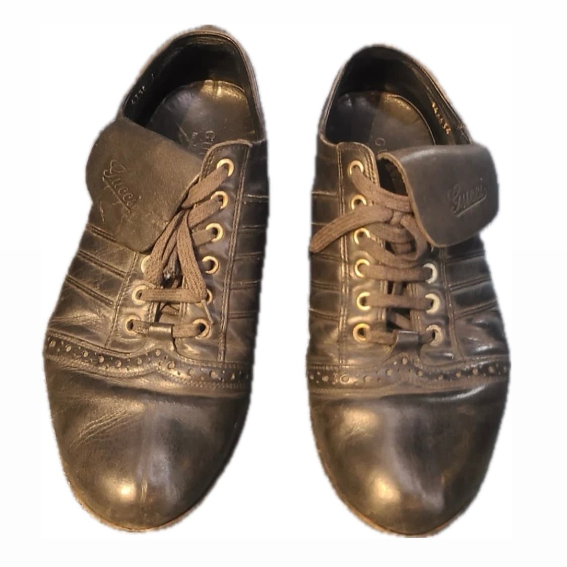Gucci vtg flat leather shoes 상품이미지1