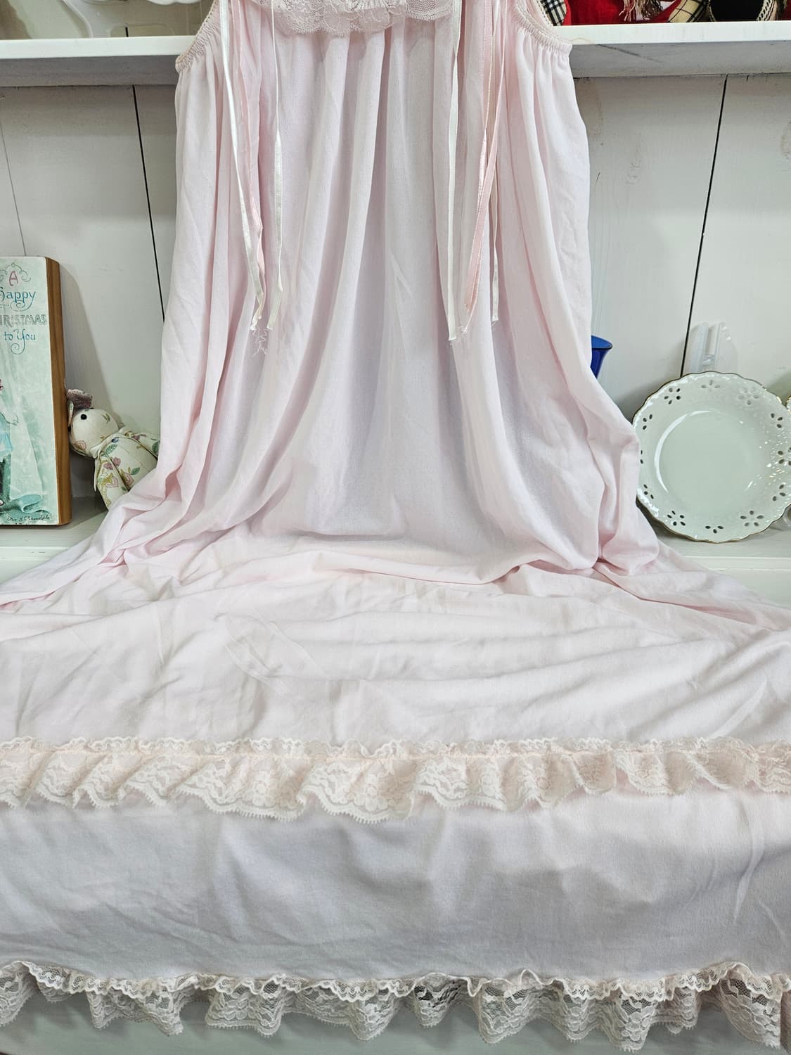 레이스 롱 슬립 원피스 상품이미지3