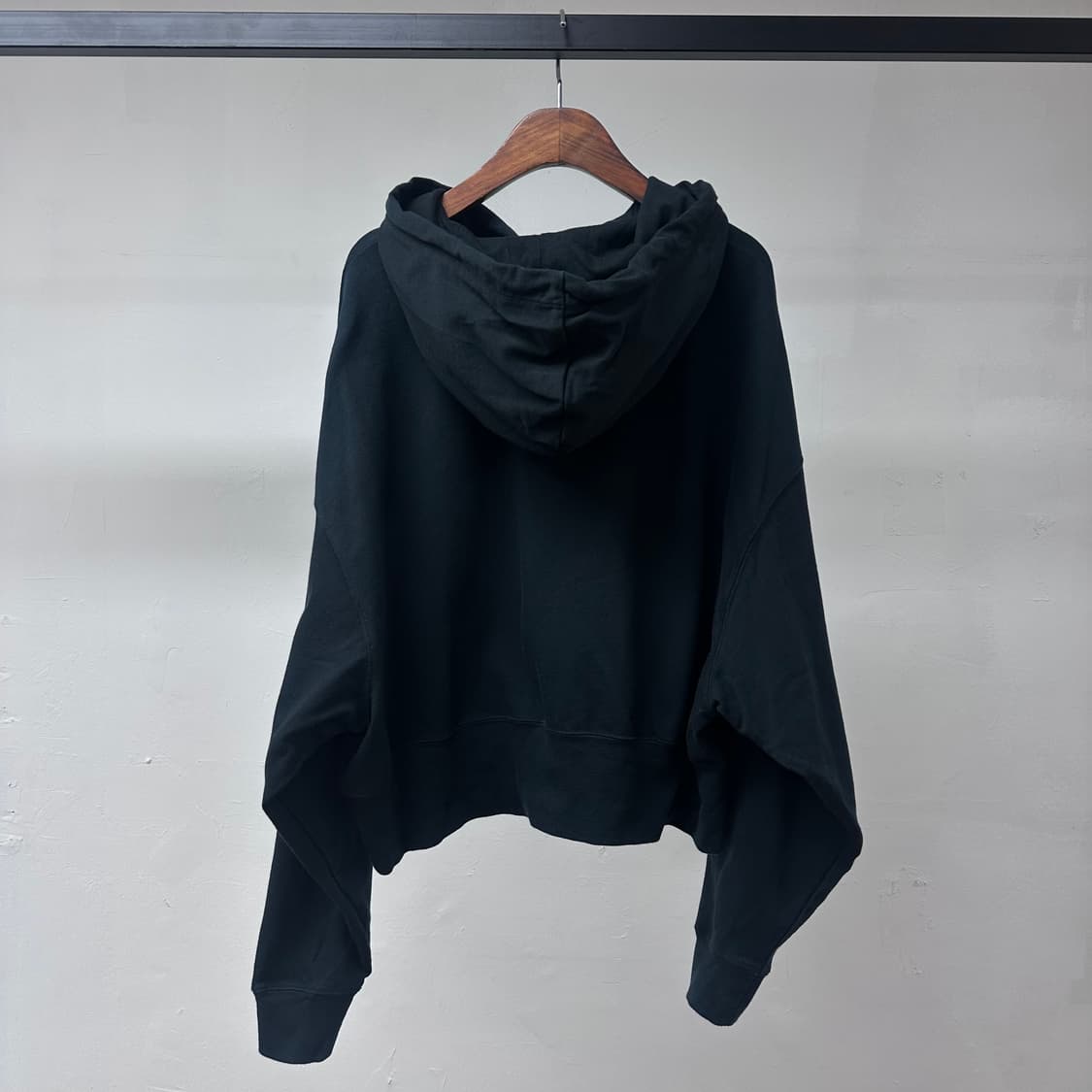 NIKE 나이키 여성 크롭 후드티 블랙 오버핏 S사이즈 J36 상품이미지5