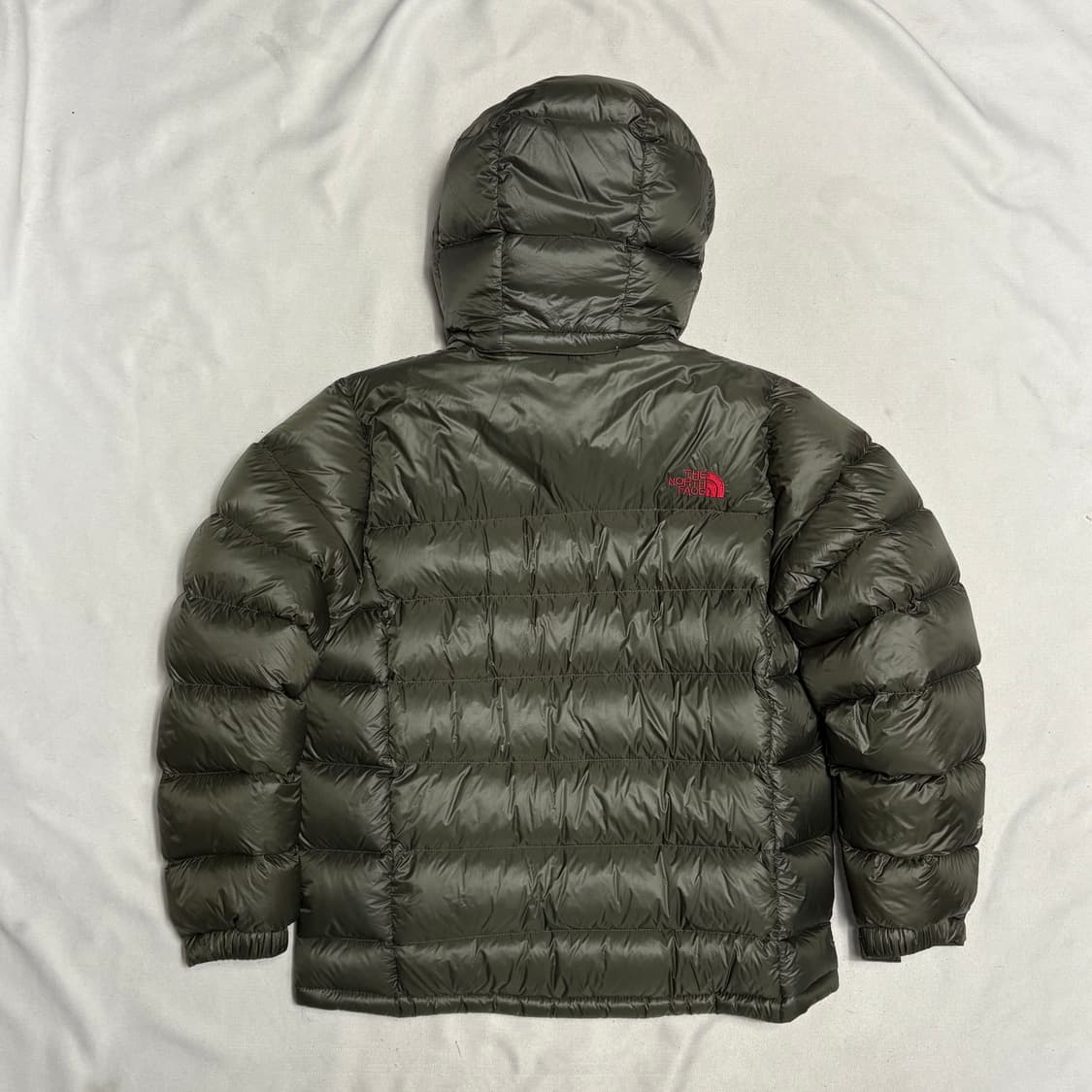 100 노스페이스 메트로 알파 800 카키 구스다운 패딩 상품이미지3