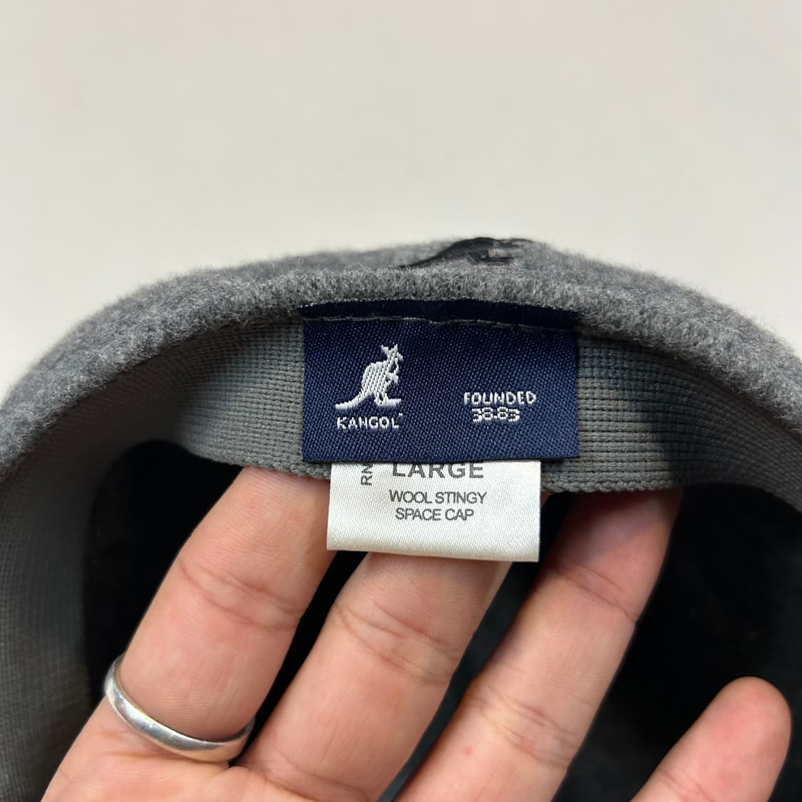 캉골 헌팅캡 모자 울소재 그레이 상품이미지7