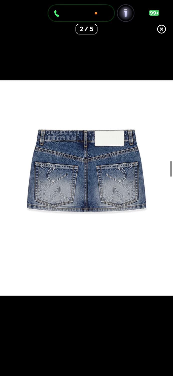 글로니 데님 스커트 상품이미지2