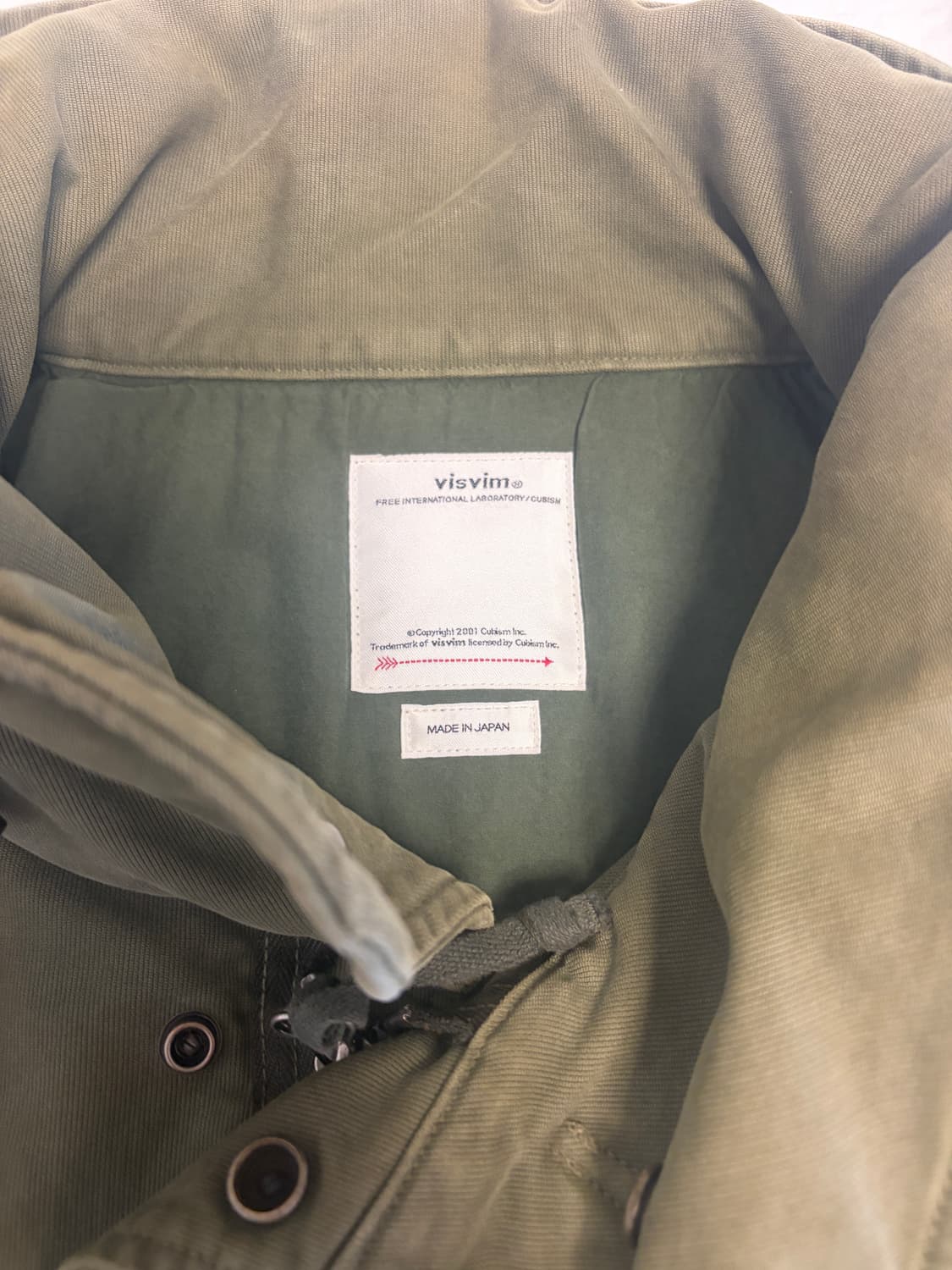 비즈빔 Visvim 22FW 비클 지코드 자켓 올리브 사이즈 4 상품이미지4