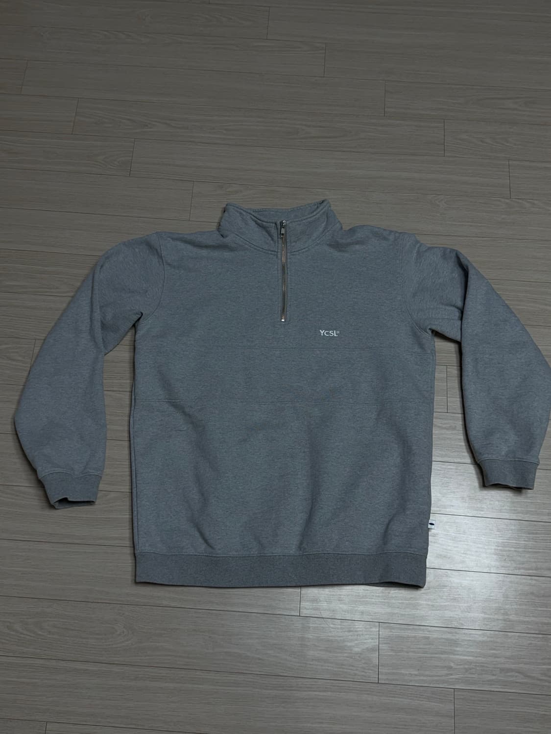 에스피오나지 YCSL 반집업 맨투맨 스웻 그레이 XL 상품이미지1