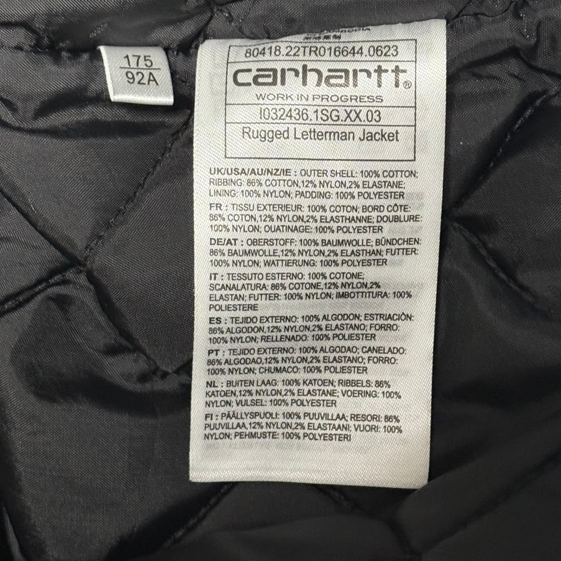 M 칼하트 그린 코듀로이 러그드 레더맨 자켓 상품이미지5