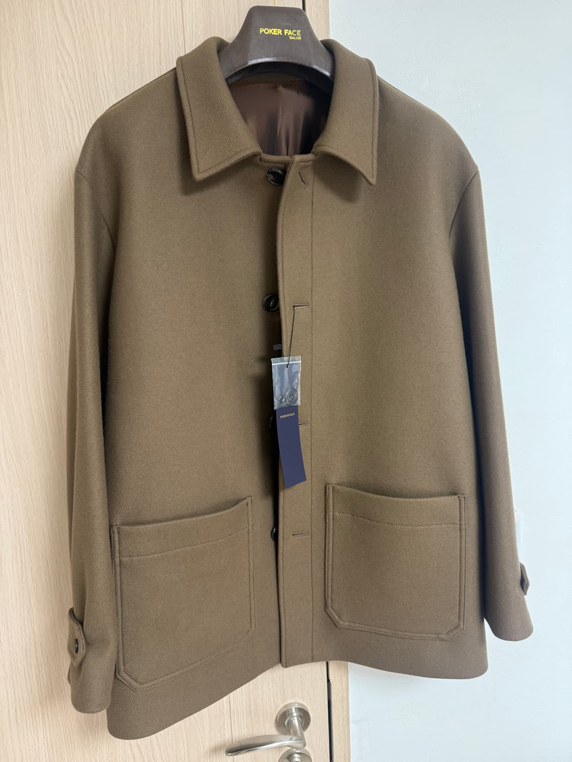 (새상품) 포커페이스 하프 코트 브라운 48 상품이미지2