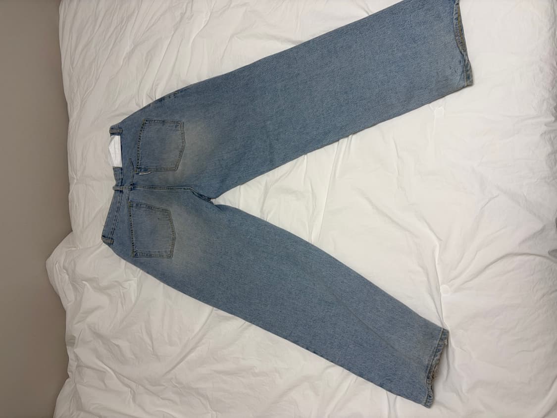 언어펙티드 원턱 와이드 데님 M 상품이미지2