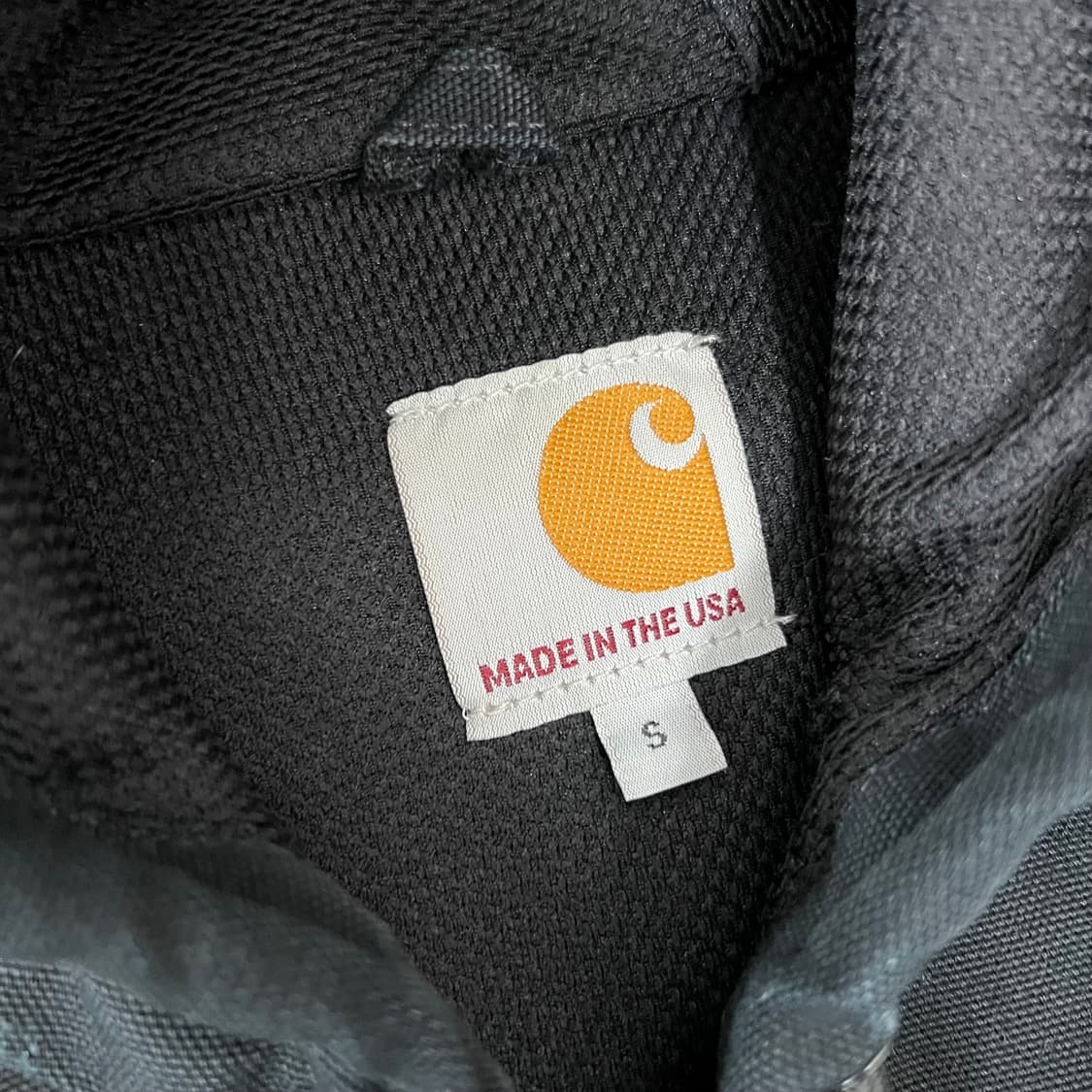 칼하트 J131 BLK 덕 액티브 후드 워크 자켓 블랙 상품이미지4