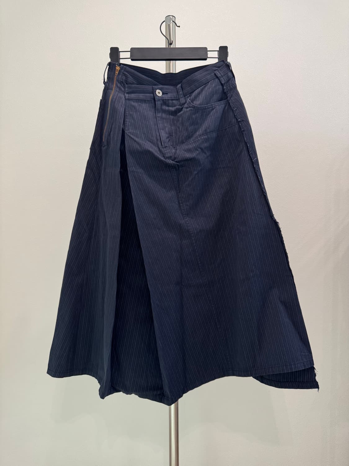 준야와타나베 16ss 스트라이프 비대칭 스커트 상품이미지1