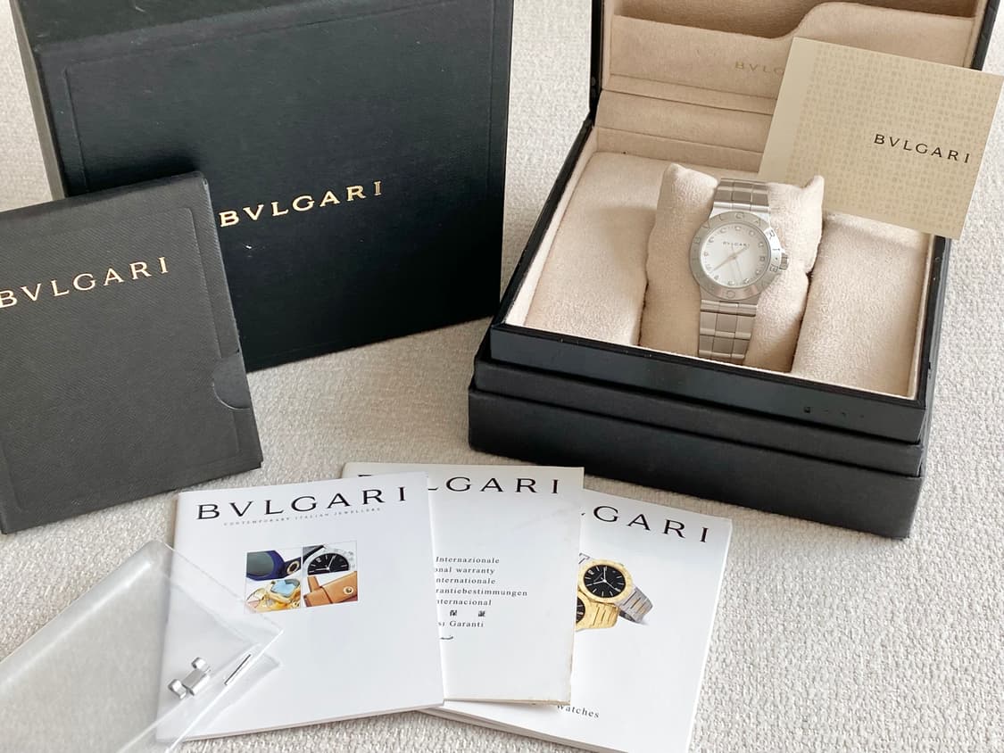 불가리 디아고노 LCV29 여성용 중형 29mm 11p 다이아 쿼츠 상품이미지2