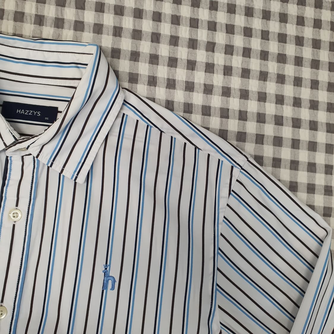 헤지스 스트라이프 긴소매 셔츠 남자95 상품이미지3