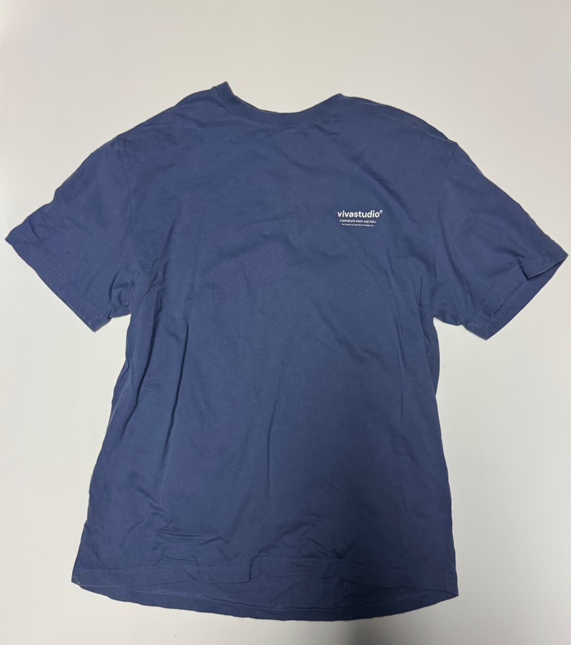 비바스튜디오 스펠아웃 반팔 티셔츠 XL 빈티지 블루 상품이미지2